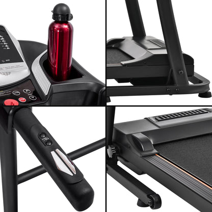 Folding Treadmill Can Hold 240Lbs Electric Treadmill 1.5HP Jogger with 3 Levels of Incline 12 Preset Programs