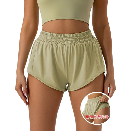 Summer Fitness Hotty Hot Low Waist 2.5 Inch Shorts Women Gym Sportswear Outfit Running Biker Yoga Wear Short Workout Clothing