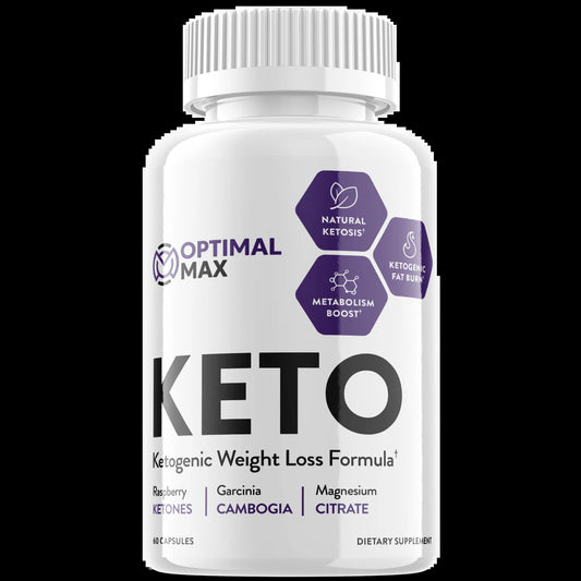 Optimal Max Keto - Ketogenic Weight Loss Formula - Energy & Focus Boosting Dietary Supplements for Weight Management & Metabolism - Advanced Fat Burn Ketones Pills - 60 Capsules (1 Pack)